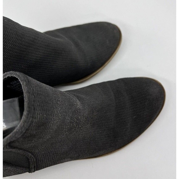 Kensie Womens Size 8.5 Gerona Flexible Foam Suede Casual Ankle Booties Dark Gray - Picture 6 of 9